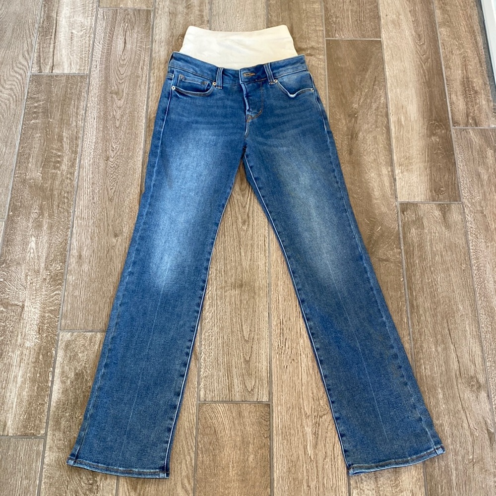 Blanqi Denim postpartum belly support flare jeans size 2